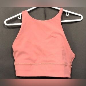 Lululemon Energy Bra High Neck Long Line Tough Brier Rose Size 10